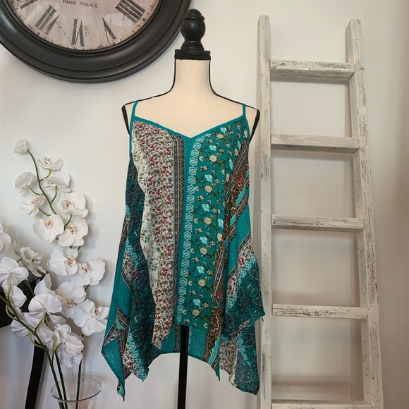 Last 2 - Store Closing‼️ Boho Spaghetti Strap Top - Picture 5 of 5